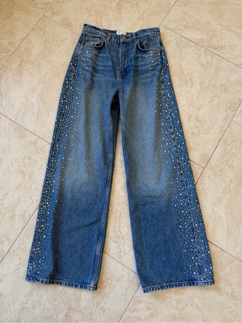 REFORMATION Cary High Rise Slouchy Wide Leg Slouchy Jeans